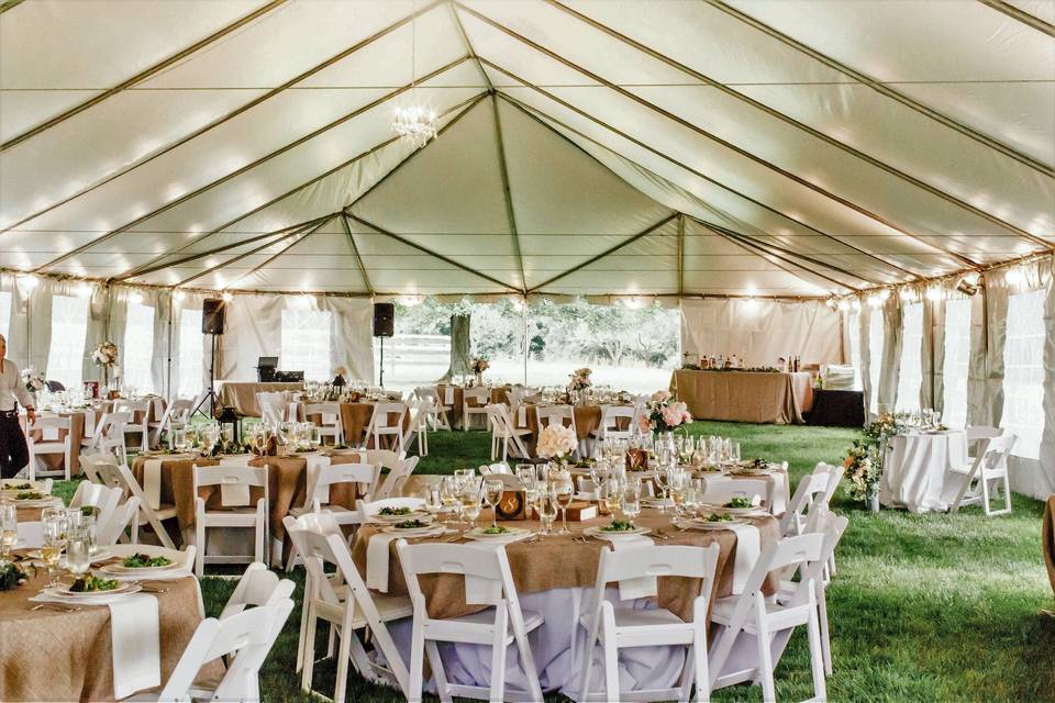Tent interior