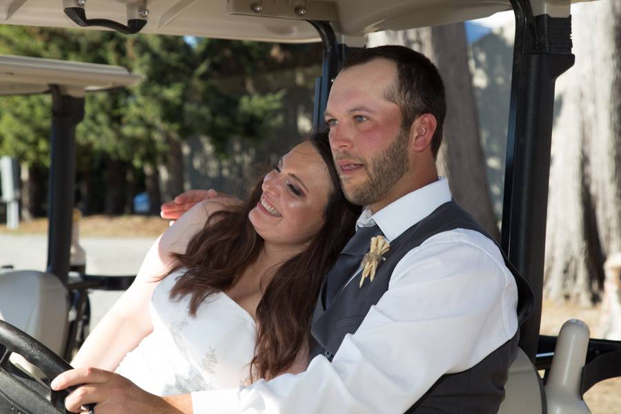 Take a cart for a photo shoot