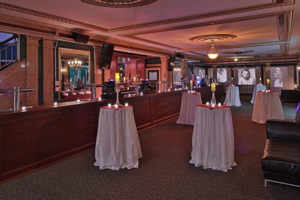 Upper Lobby set for Cocktails