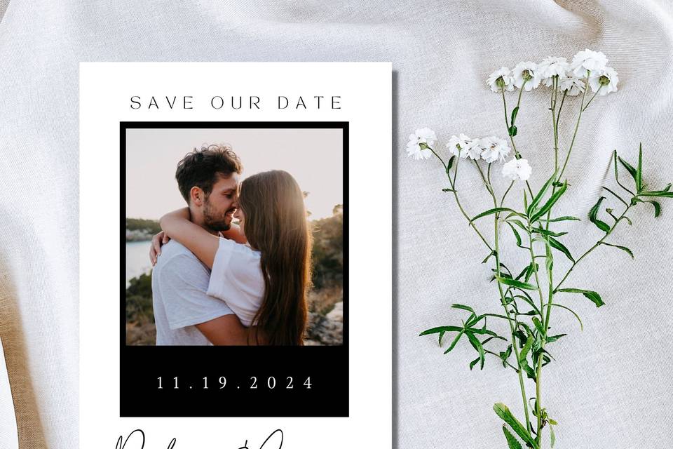 Polaroid Save The Date