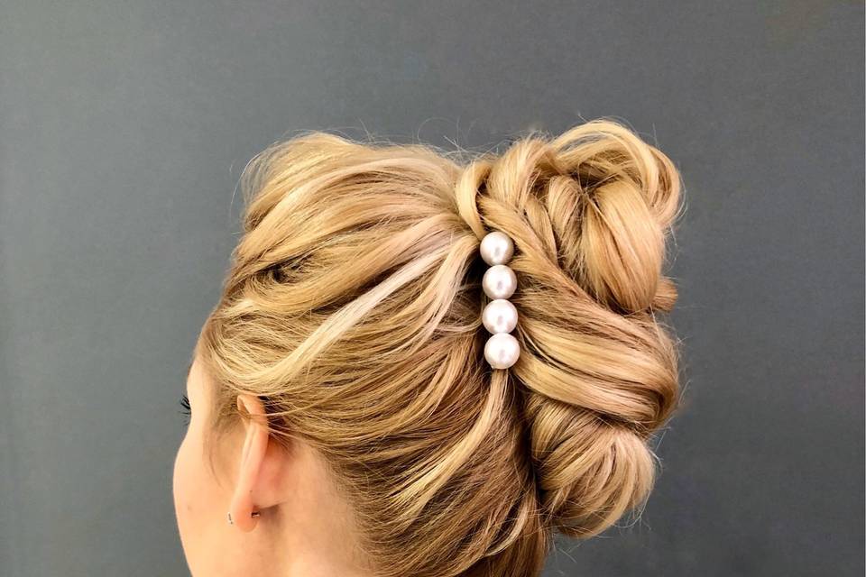 Textured updo