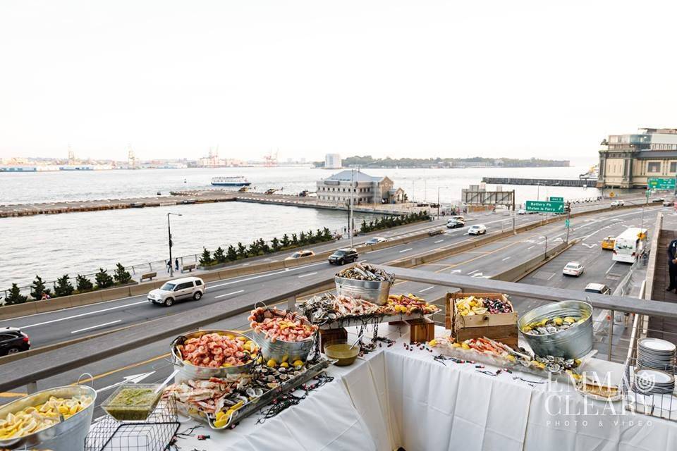 Seafood Bar overlooking East River