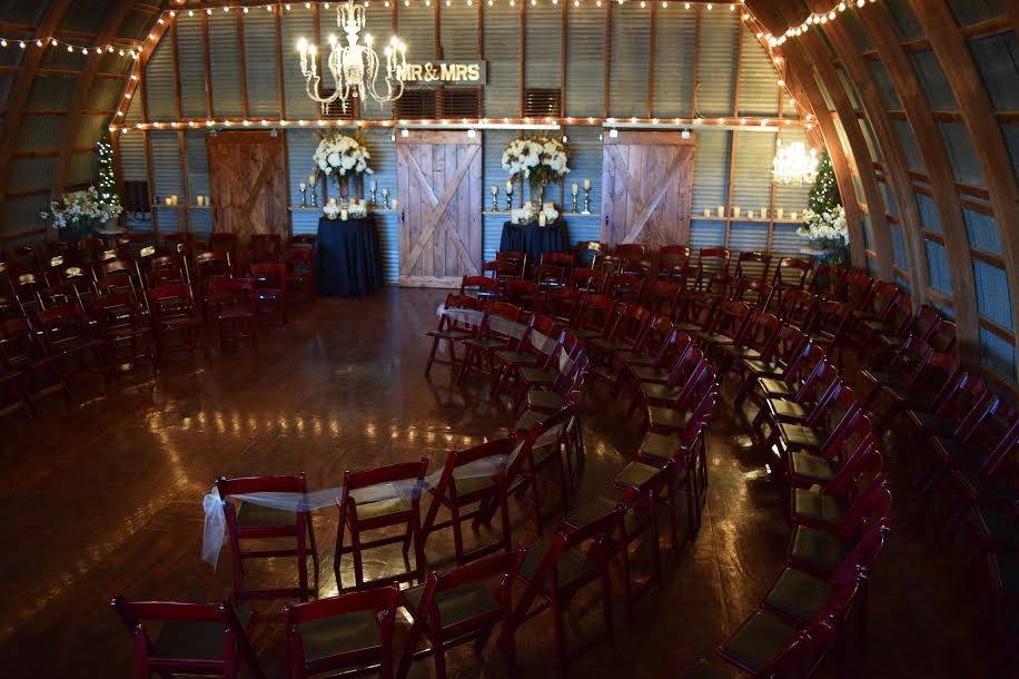 Wedding ceremony area