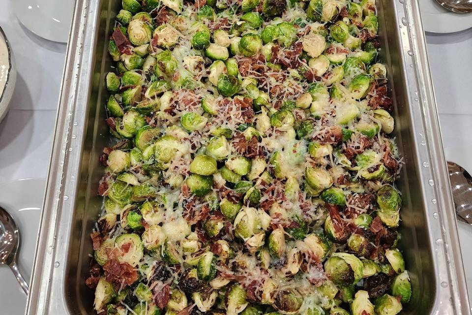 Bacon Parmesan Brussel Sprouts