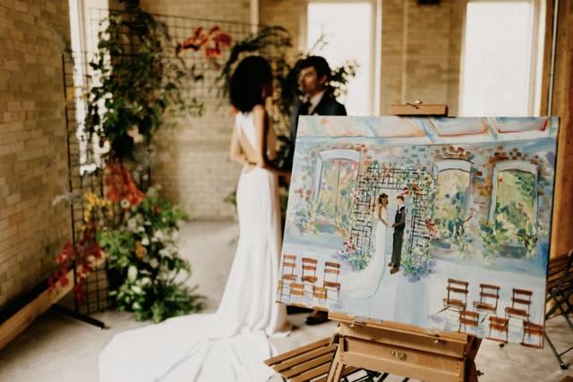 Live Wedding Painting | Fine Arts by Nicole