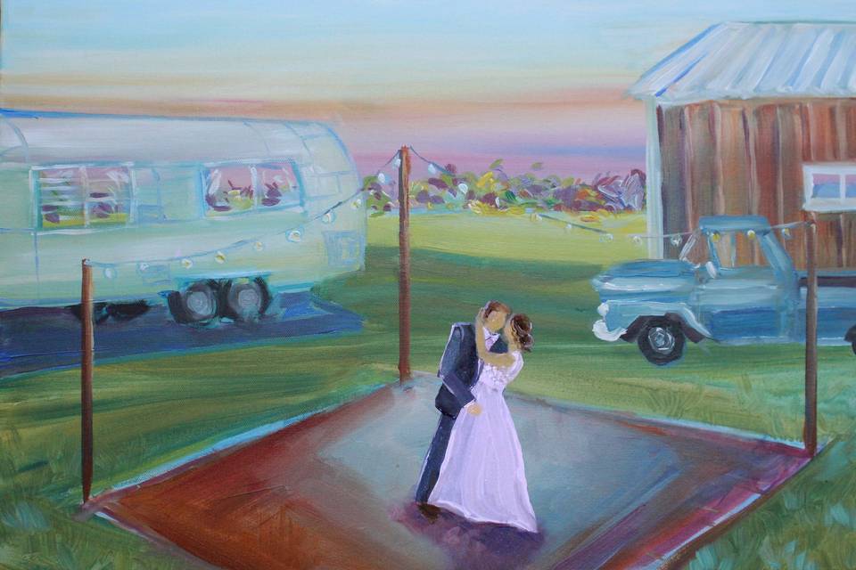 First dance painting