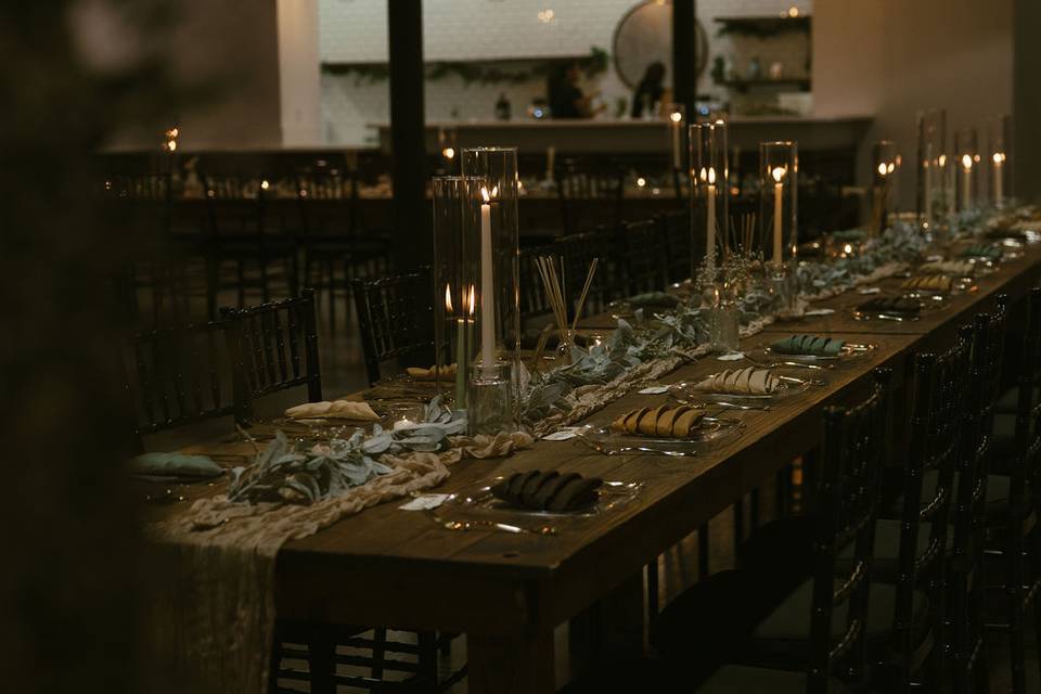 Love a moody table setting