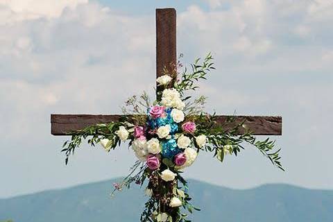 Ceremony Cross Backdrop