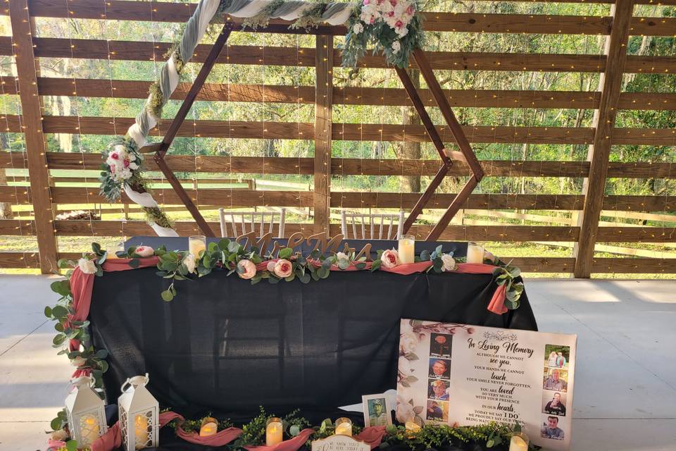 Sweetheart & Memorial Table
