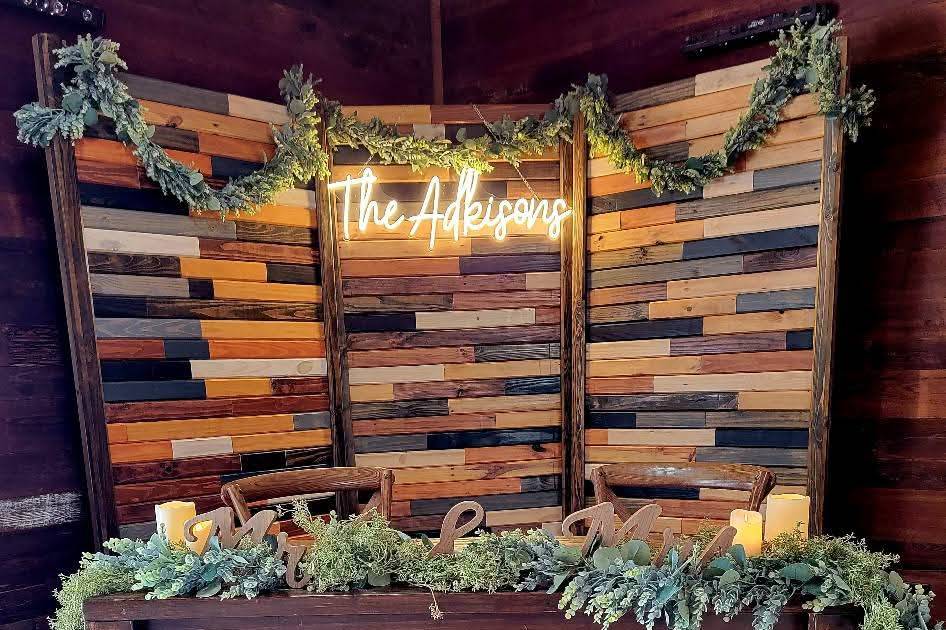 Our 3 Paneled Pallet Wall