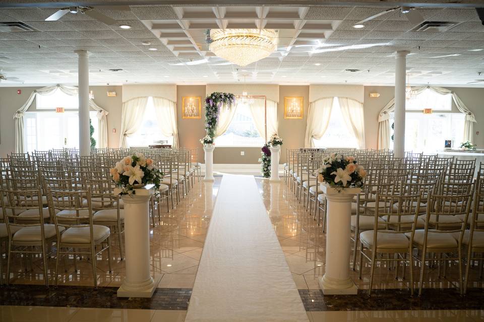 Indoor Ceremony Set Up