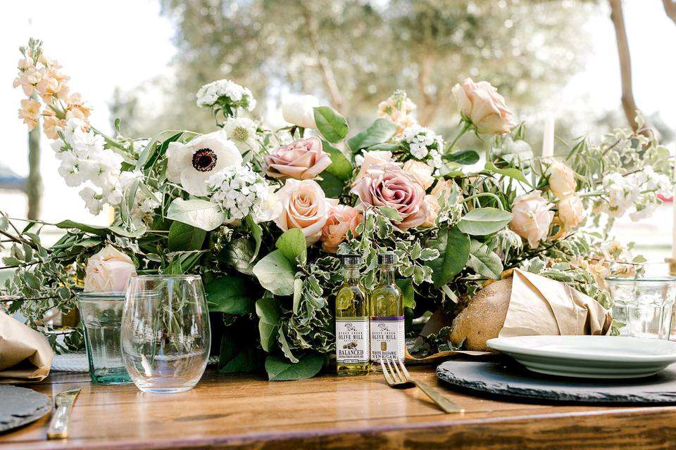 Olive Mill Tablescape