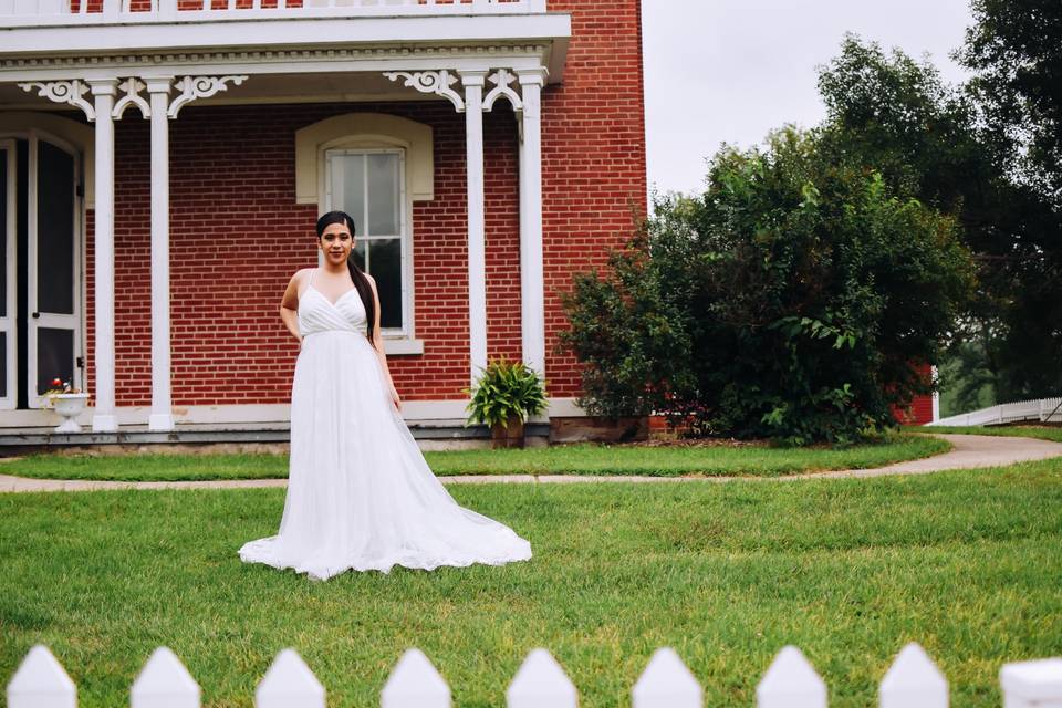 Whimsical full-length lace