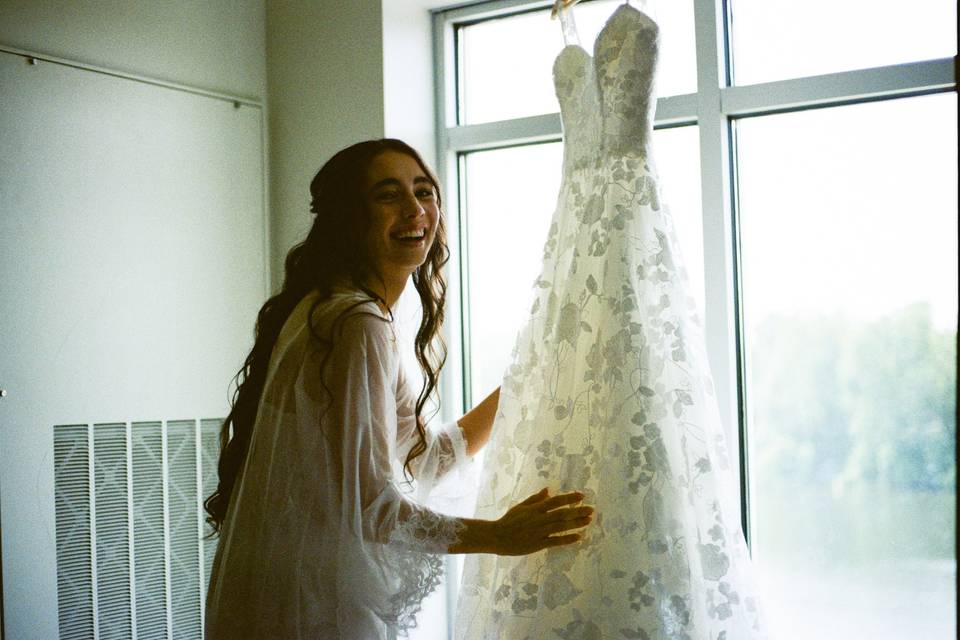 35mm film wedding photography
