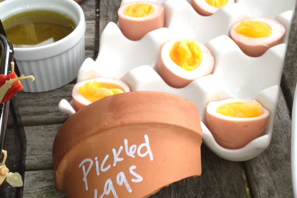 Pickled eggs