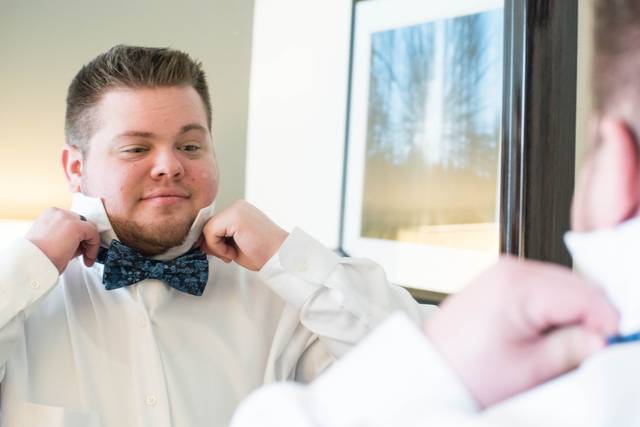 Groom Getting Ready