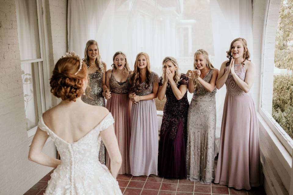 Bridal suite porch