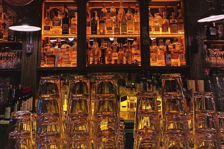 Large collection of liquors