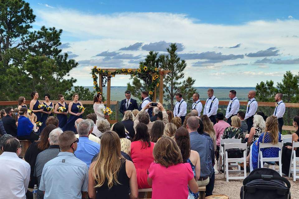 Beautiful outdoor ceremony