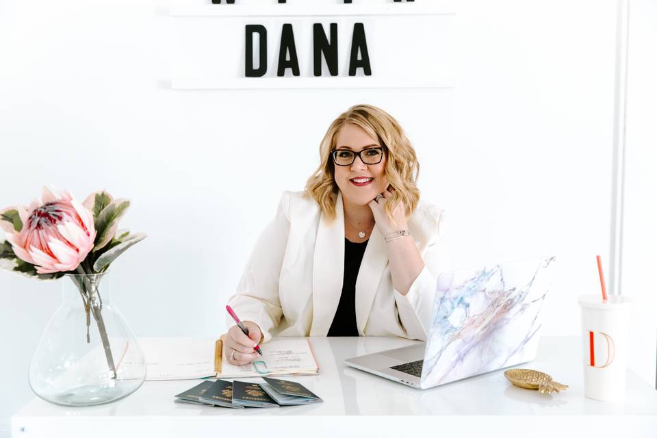 Dana at work