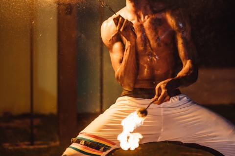 Fire Dancers in Jamaica