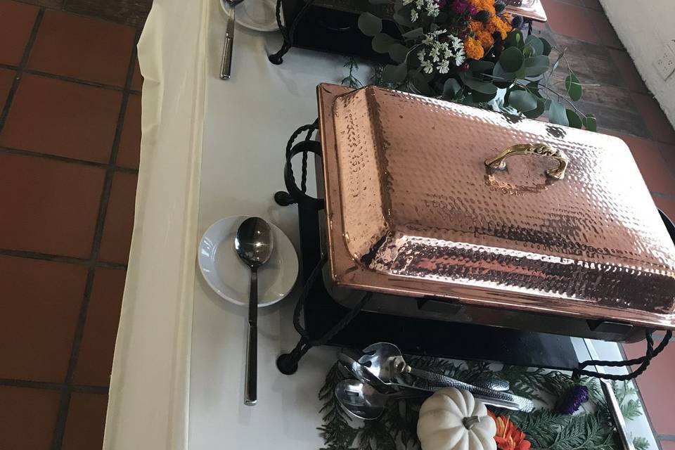 Fall Buffet setup