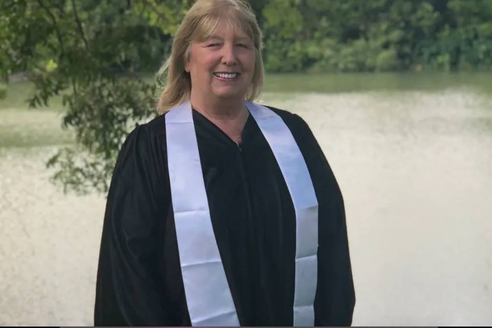 Christine, wedding officiant