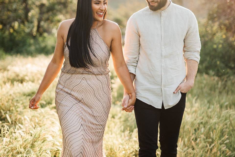 Engagement shoot in nature