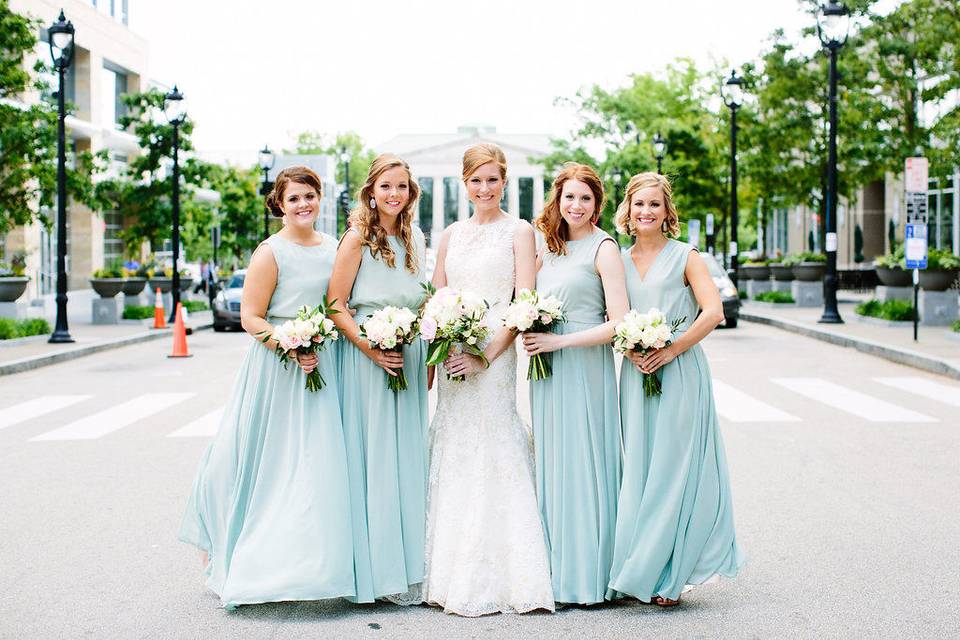 Beautiful bridal party