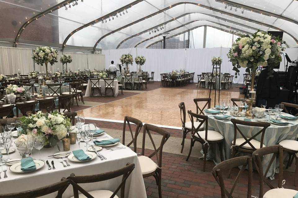 Tented reception