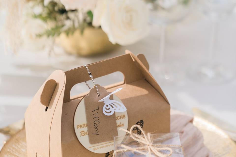 Butterfly box wedding favor