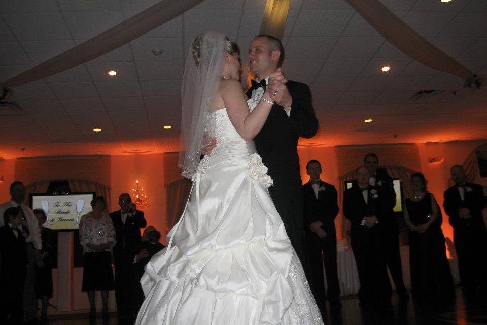 Couple's first dance