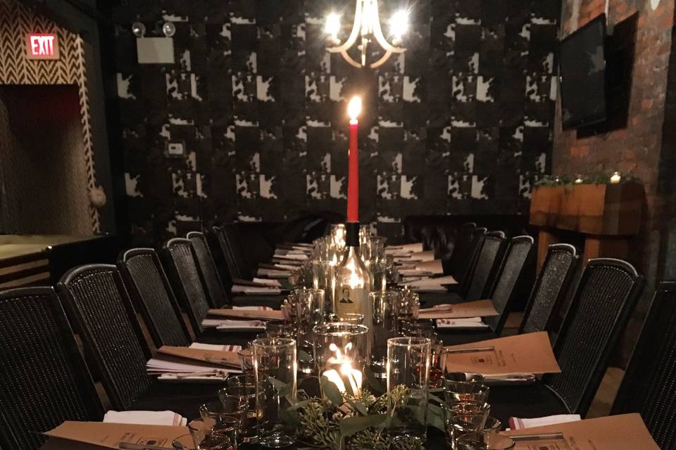Club Room with Long Table
