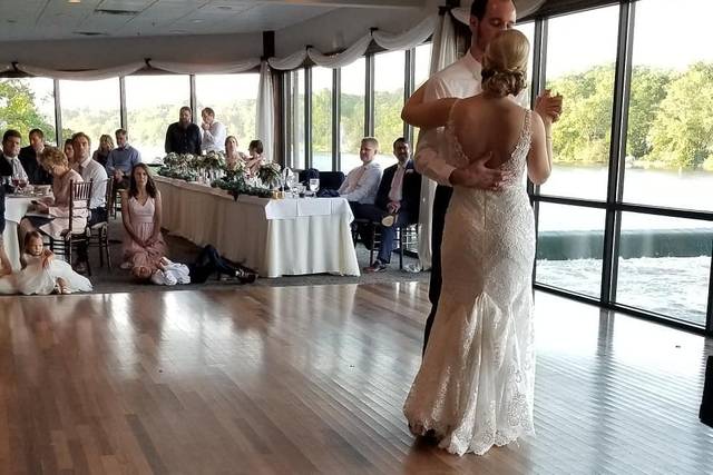 Married couple dancing