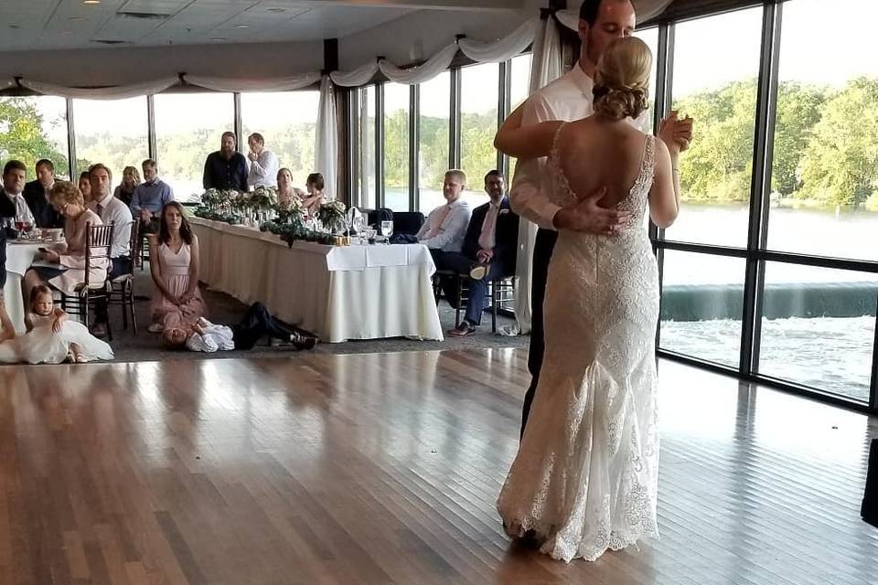 Married couple dancing