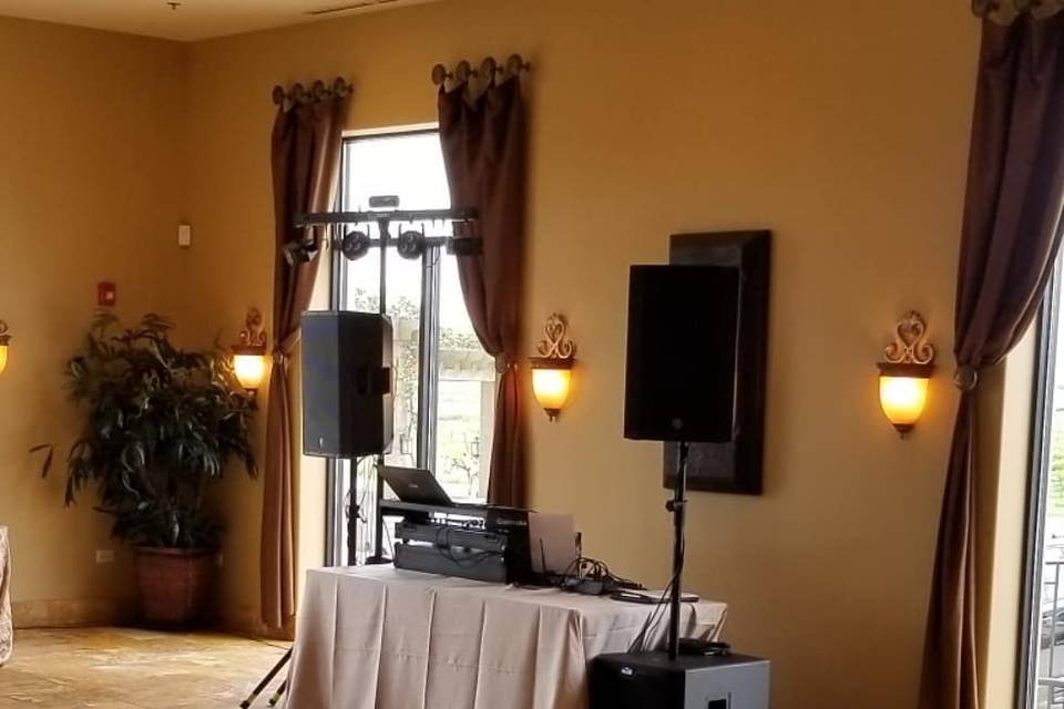 Music setup wedding