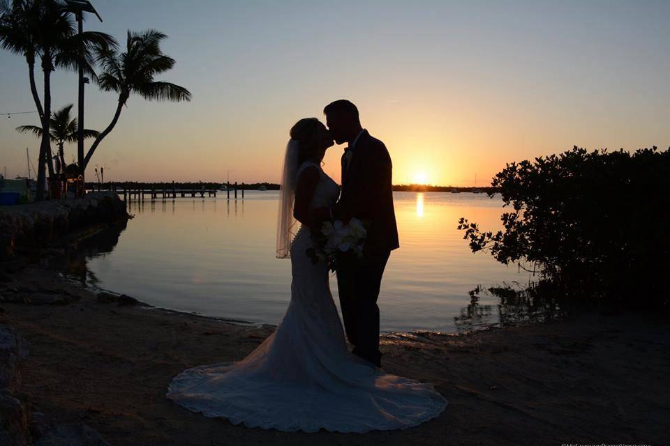 Sunset on beach