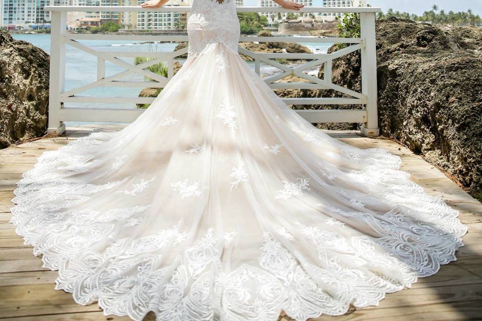 Beautiful wedding dress