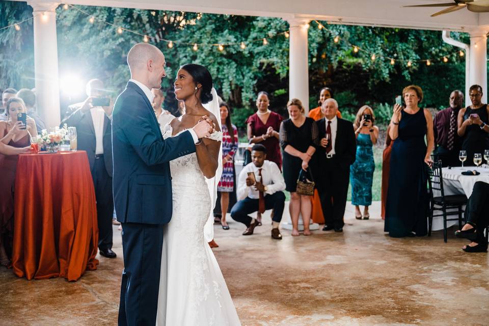 First dance on patio