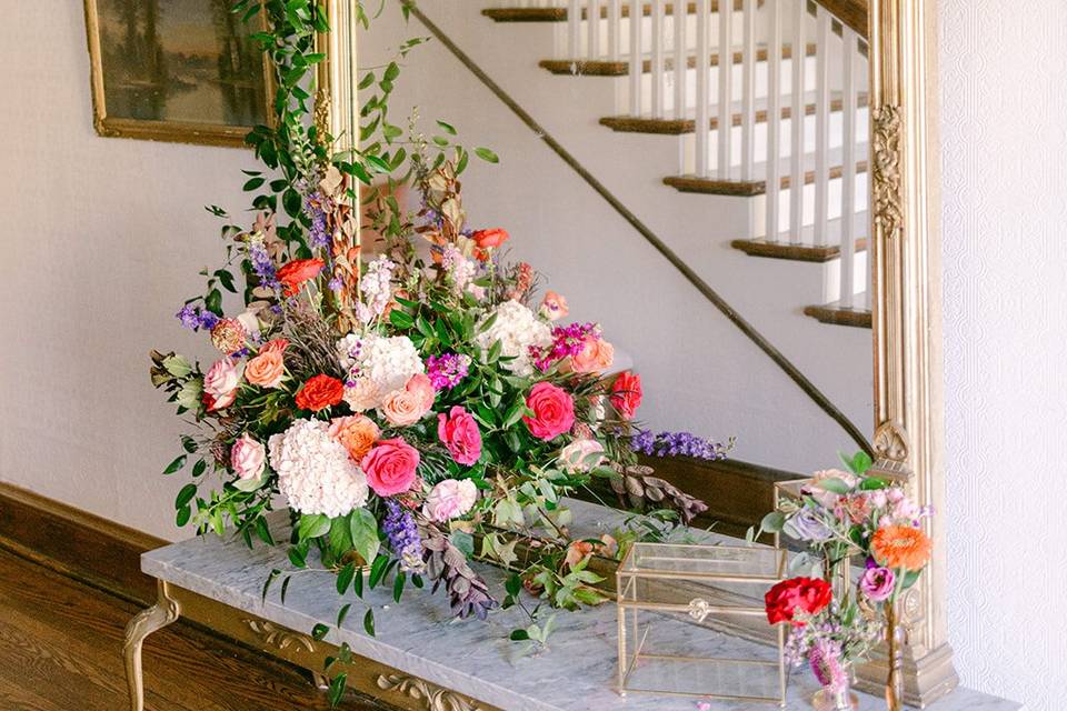 Front entry florals
