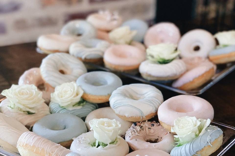 Decorated Wedding Donuts