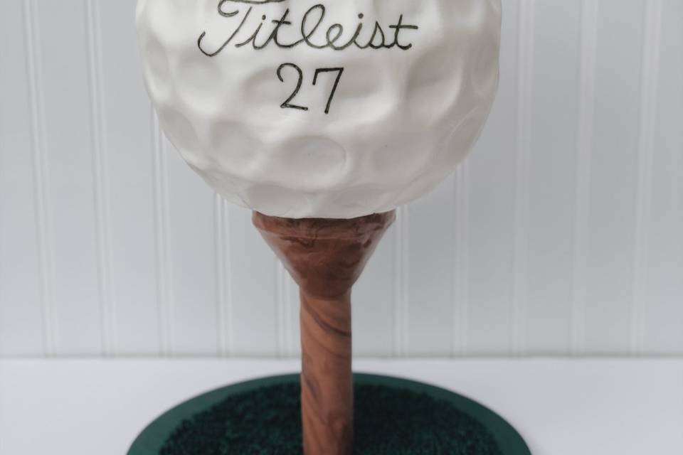 Golf Tee Groom's Cake