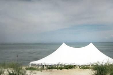 Intimate ceremony by the ocean