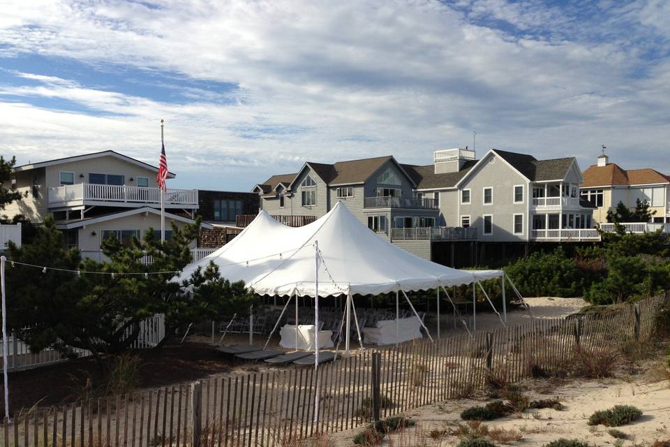 Tents at dark