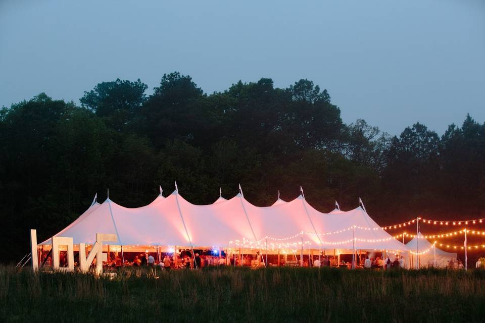 Lighted tents