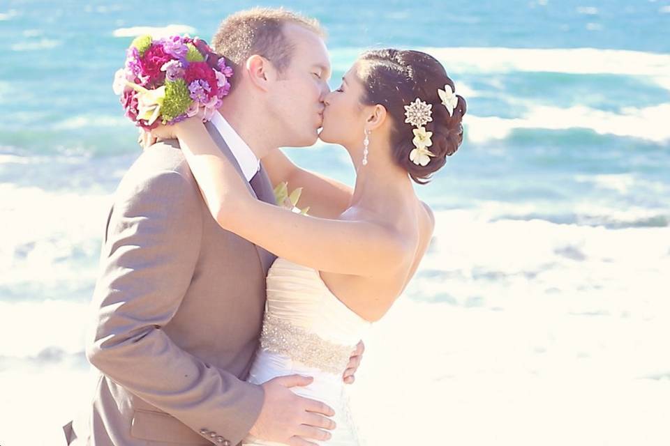 Couple kissing