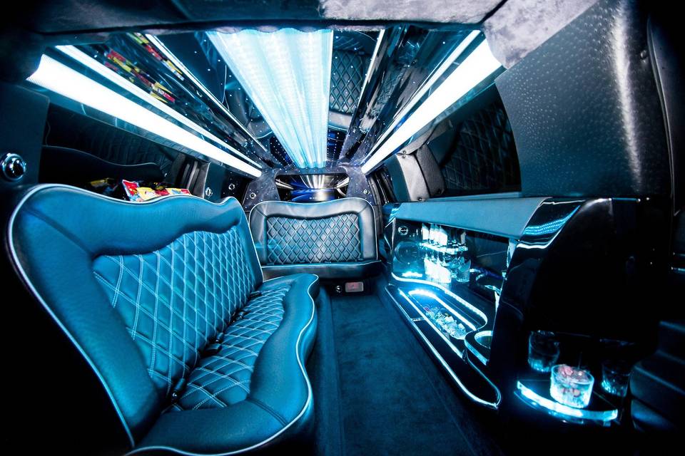 Interior of 8 Passenger Limo