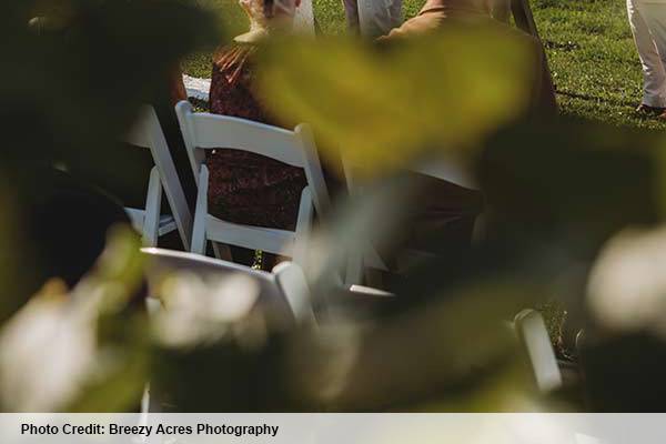 Outdoor Wedding Foliage