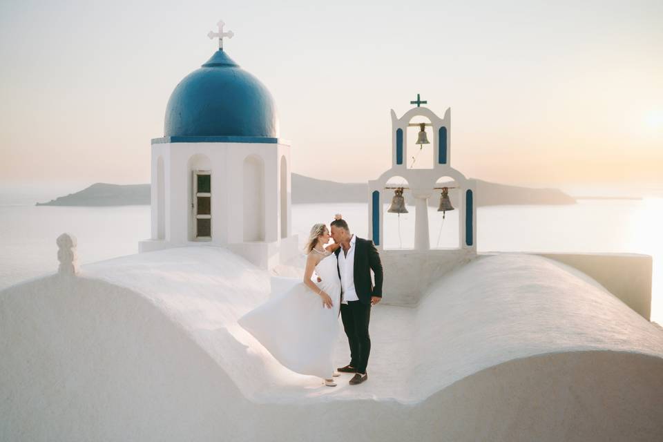 Santorini, Greece Elopement