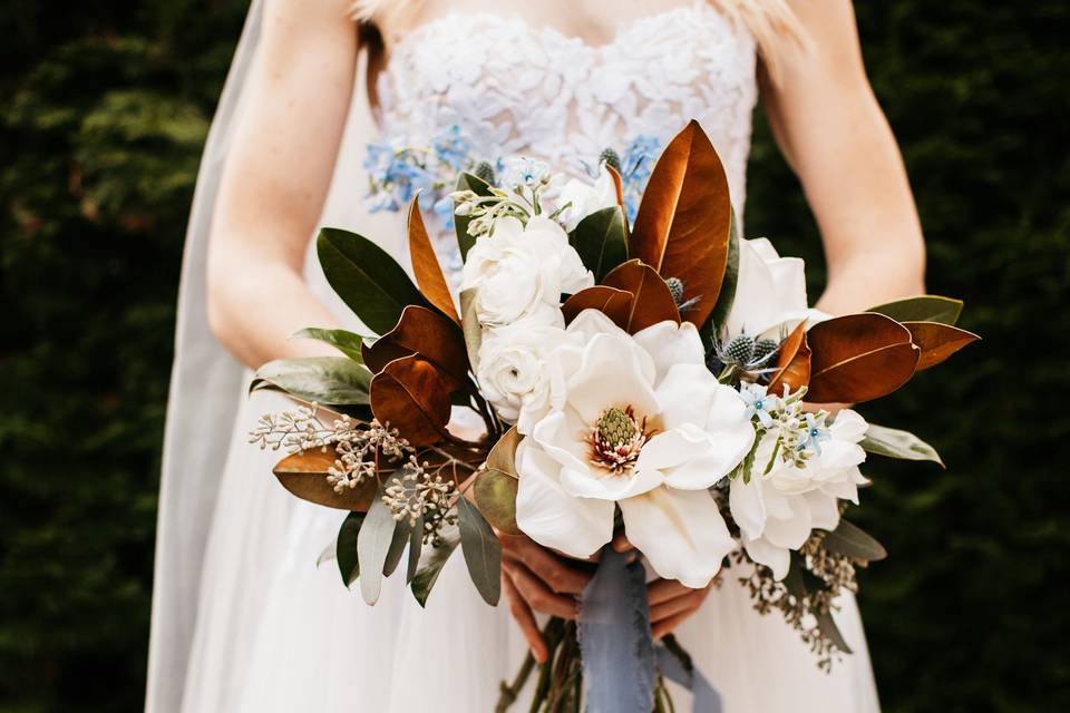 Bold and bright bridal party